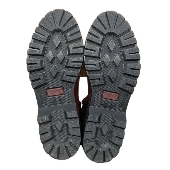 ALDO Ibaodda Chelsea Rubber Shiny Rain Boots in Bordo Burgandy EU 38 EUC - Picture 15 of 16